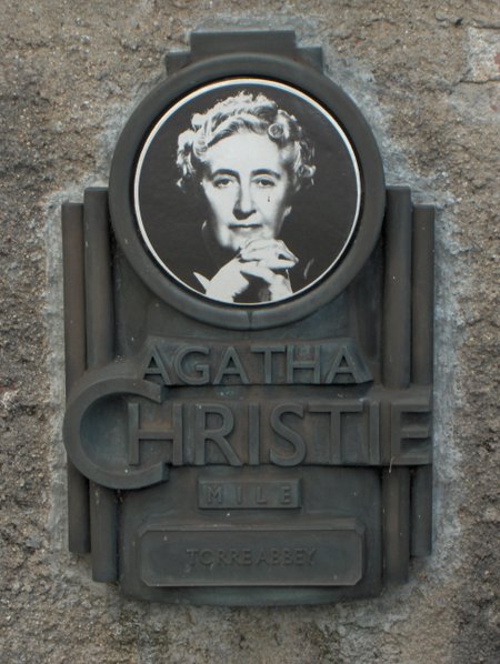 File:Agatha Christie plaque -Torre Abbey.jpg